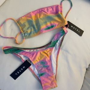 Motel Rocks multi colored bikini